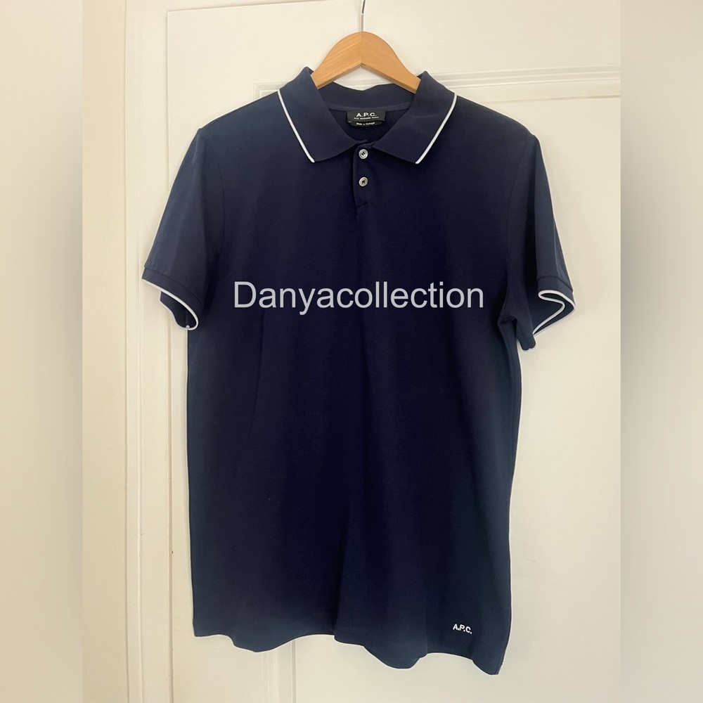 A.P.C. Medium Navy Polo Shirt